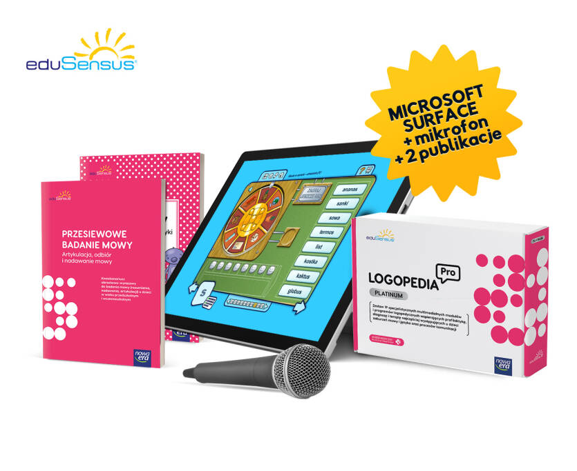 EDUSENSUS PAKIET LOGOPEDIA PRO – MULTIMEDIALNY GABINET WSZYSTKO W JEDNYM PROMOCJA CENOWA + KURIER GRATIS