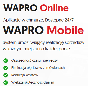 WAPRO Mobile Online - Mobilna firma - konsola (1 miesiąc)